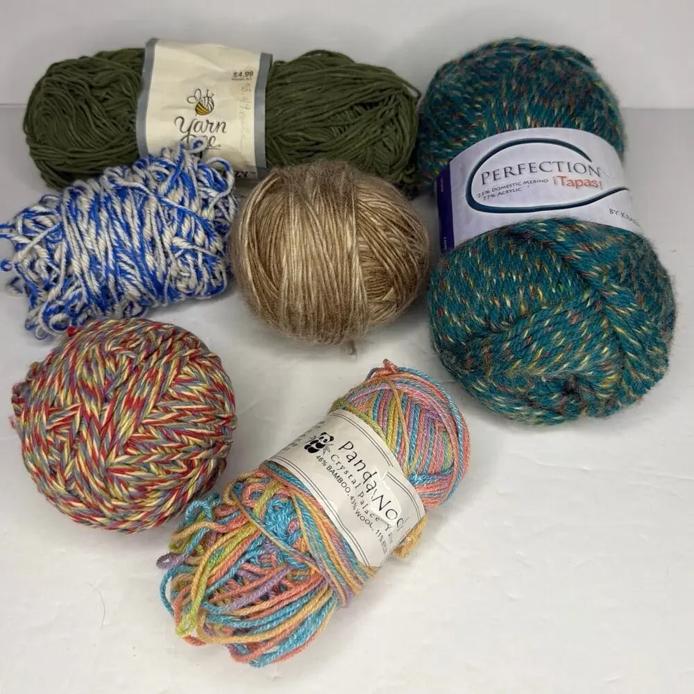 Mixed Lot 13 Oz Merino Wool Varigated Yarn Craft Crochet Knit DIY Gift